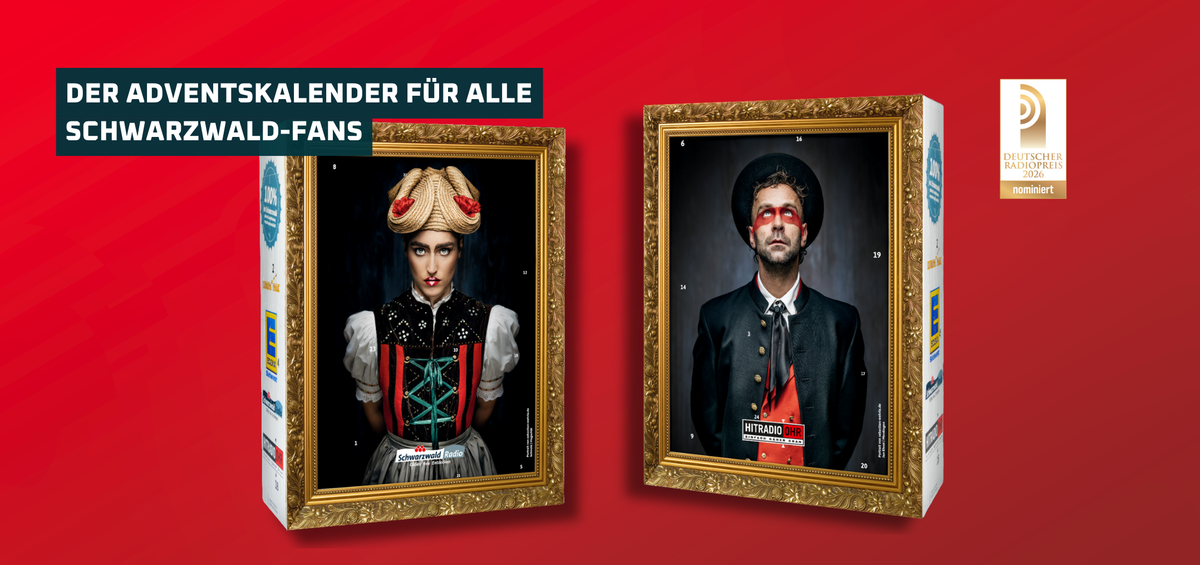 Ausgezeichnete Idee: Der Schwarzwald-Adventskalender wurde für den Deutschen Radiopreis 2026 in der Kategorie „Beste Programmaktion“ nominiert.